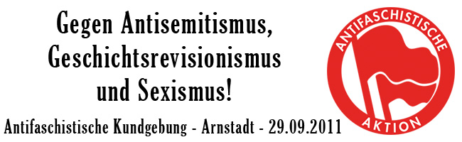 Kundgebung gegen Antisemitismus, Geschichtsrevisionismus und Sexismus